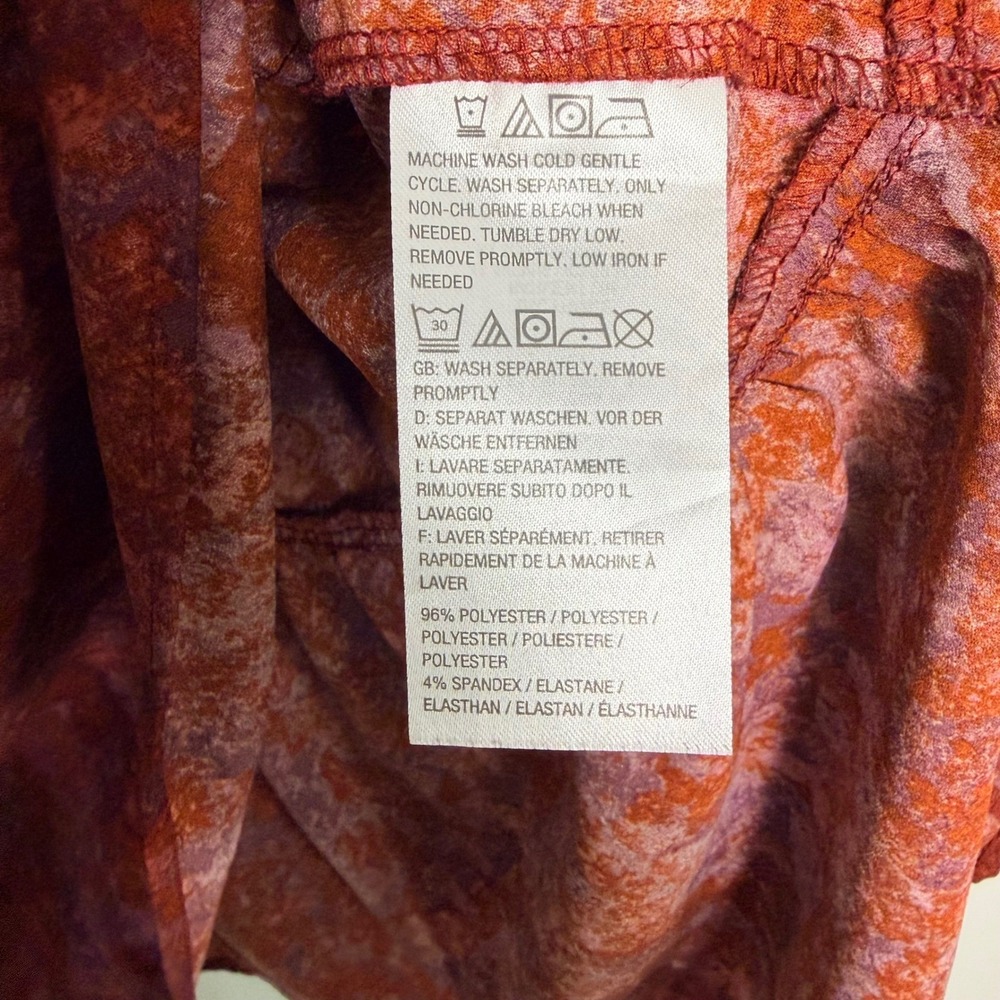 LOGO by Lori Goldstein Tunic Shirt Long Sleeve Button Up 1X Peplum Blouse Woven - Picture 5 of 6